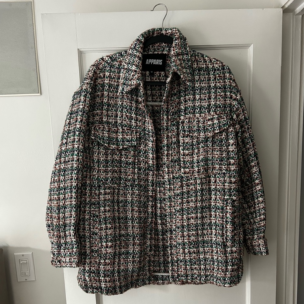 Apparis Bart Tweed Shirt Jacket